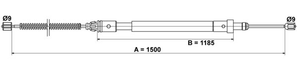 Tirette à câble, frein de stationnement | ATE