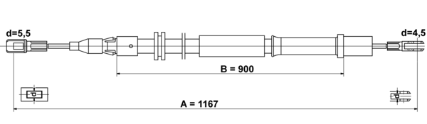 Tirette à câble, frein de stationnement | ATE