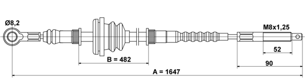 Tirette à câble, frein de stationnement | ATE