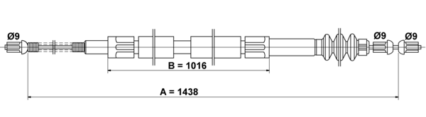 Tirette à câble, frein de stationnement | ATE