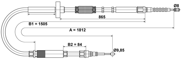 Tirette à câble, frein de stationnement | ATE