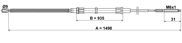 Tirette à câble, frein de stationnement | ATE