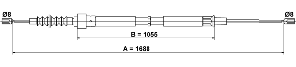 Tirette à câble, frein de stationnement | ATE