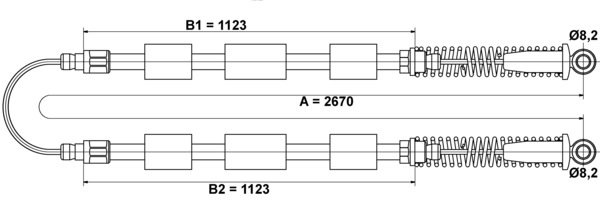 Tirette à câble, frein de stationnement | ATE