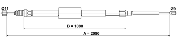 Tirette à câble, frein de stationnement | ATE