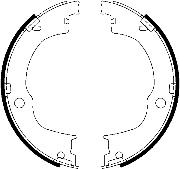 Jeu de mâchoires de frein, frein de stationnement | ATE