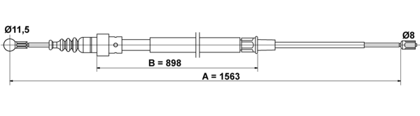 Tirette à câble, frein de stationnement | ATE