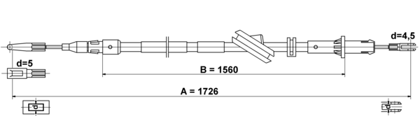 Tirette à câble, frein de stationnement | ATE