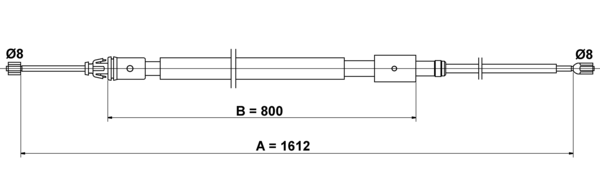 Tirette à câble, frein de stationnement | ATE