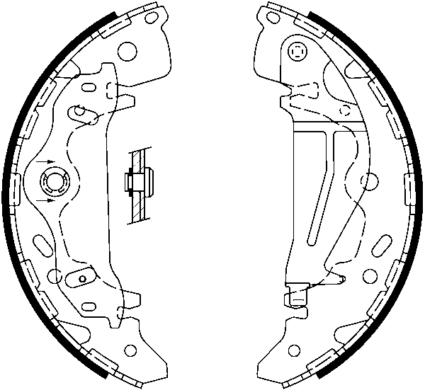 Jeu de mâchoires de frein | ATE