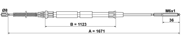 Tirette à câble, frein de stationnement | ATE
