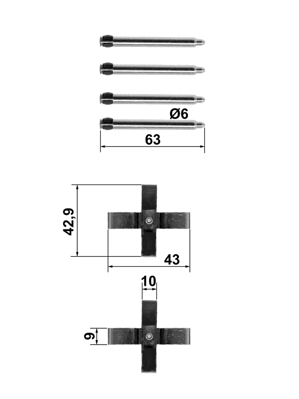 Kit d'accessoires, plaquette de frein à disque | ATE