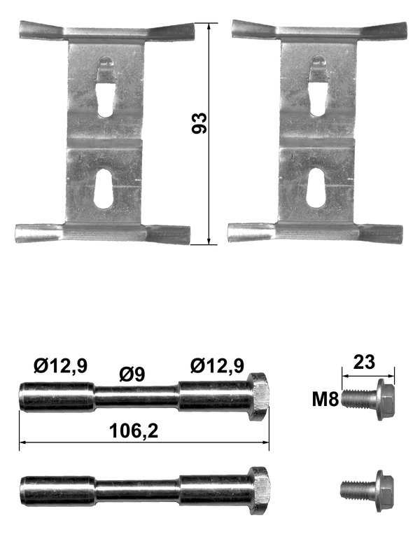Kit d'accessoires, plaquette de frein à disque | ATE