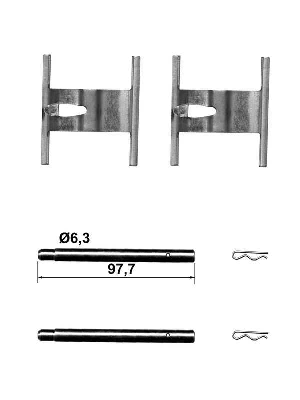 Kit d'accessoires, plaquette de frein à disque | ATE