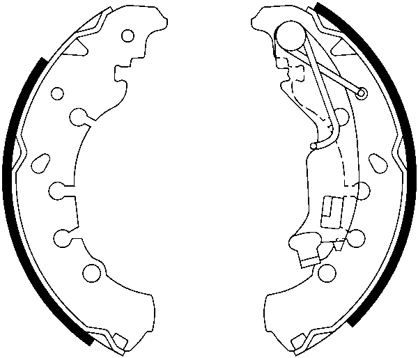 Jeu de mâchoires de frein | ATE