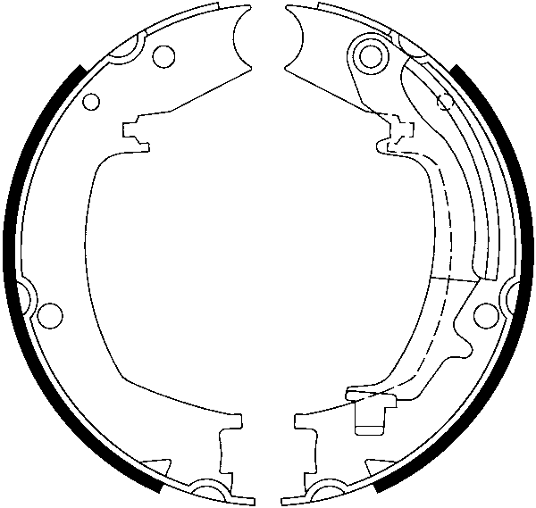 Jeu de mâchoires de frein, frein de stationnement | ATE