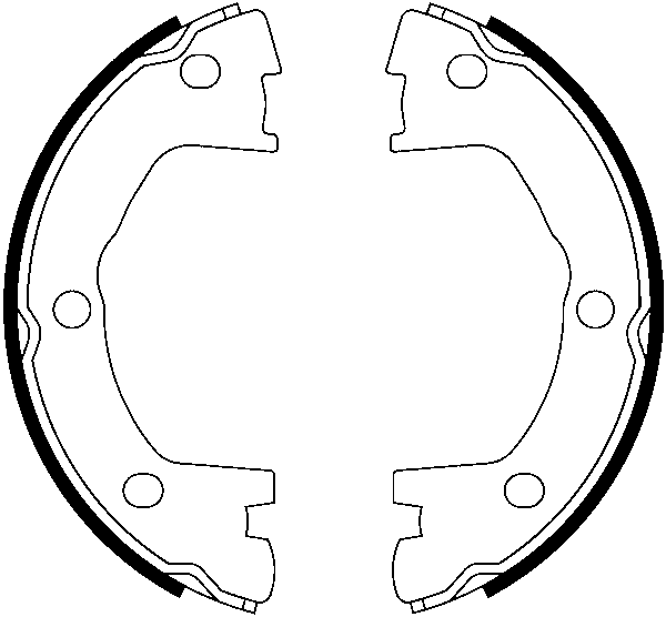 Jeu de mâchoires de frein, frein de stationnement | ATE