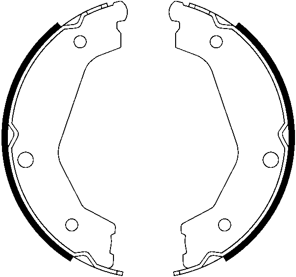 Jeu de mâchoires de frein, frein de stationnement | ATE