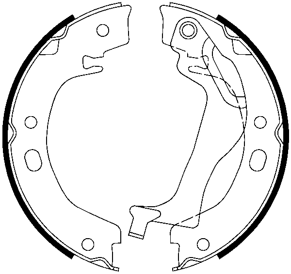 Jeu de mâchoires de frein, frein de stationnement | ATE