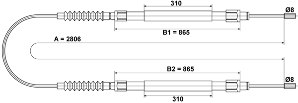Tirette à câble, frein de stationnement | ATE