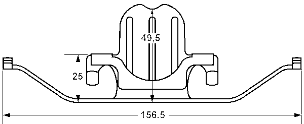 Ressort, étrier de frein | ATE