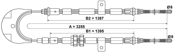 Tirette à câble, frein de stationnement | ATE