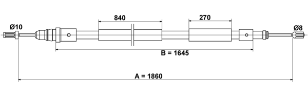 Tirette à câble, frein de stationnement | ATE