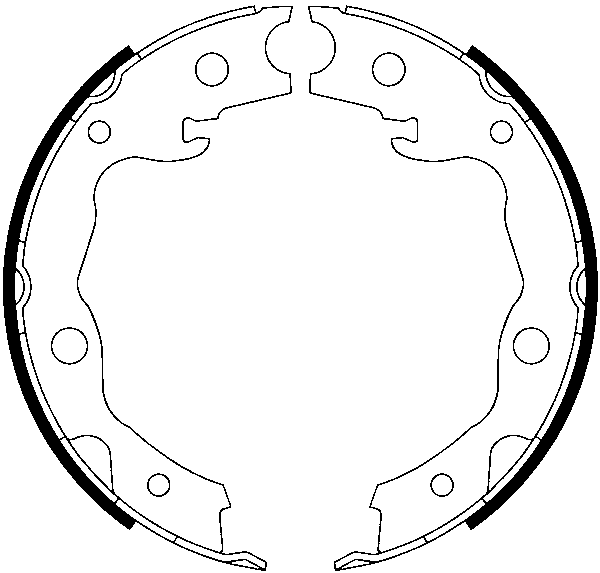 Jeu de mâchoires de frein, frein de stationnement | ATE