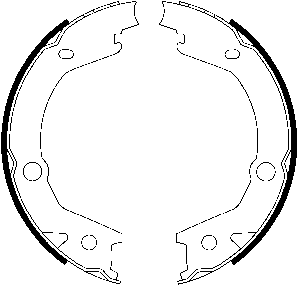 Jeu de mâchoires de frein, frein de stationnement | ATE