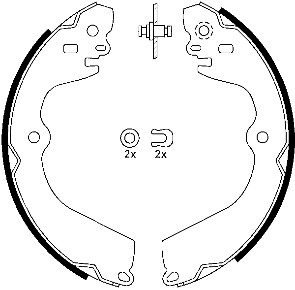 Jeu de mâchoires de frein | ATE