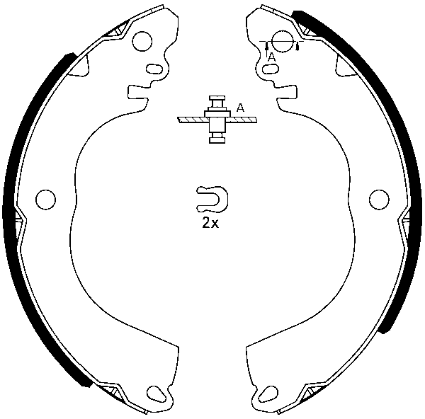 Jeu de mâchoires de frein | ATE
