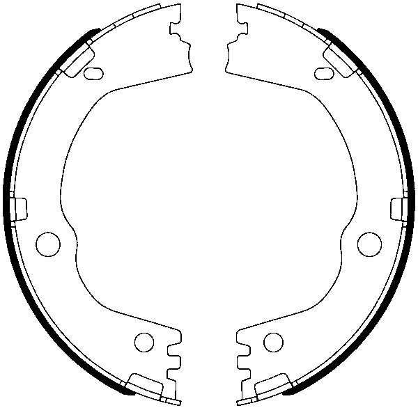 Jeu de mâchoires de frein, frein de stationnement | ATE