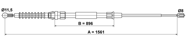 Tirette à câble, frein de stationnement | ATE