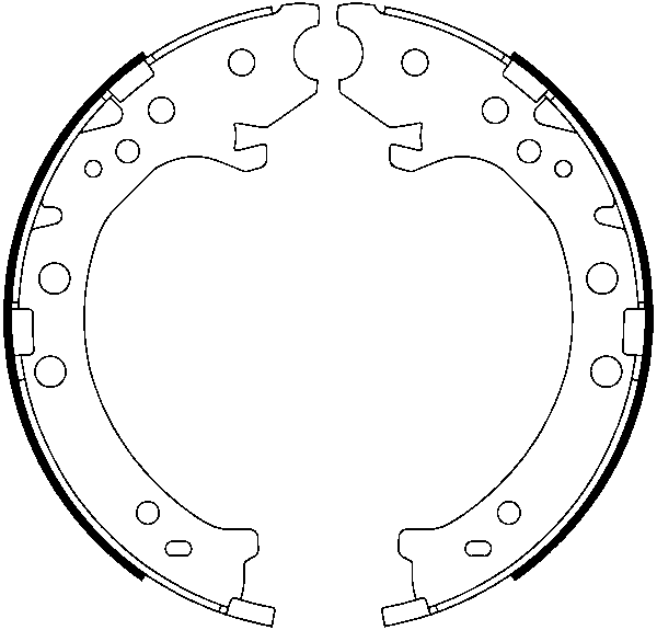 Jeu de mâchoires de frein, frein de stationnement | ATE