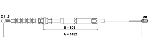 Image du produit pour Tirette à câble, frein de stationnement