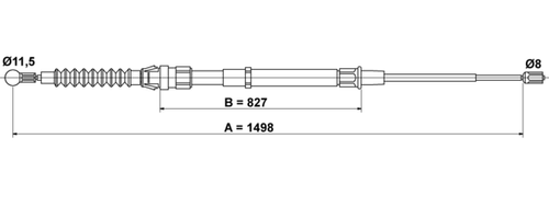 Image du produit pour Tirette à câble, frein de stationnement