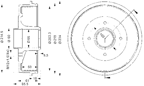 Image du produit pour Tambour de frein