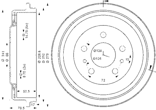 Image du produit pour Tambour de frein
