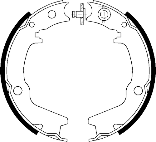 Image du produit pour Jeu de mâchoires de frein, frein de stationnement