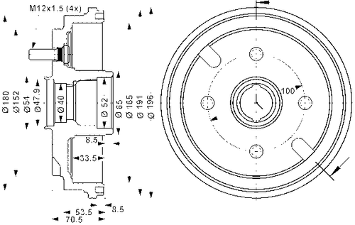 Image du produit pour Tambour de frein
