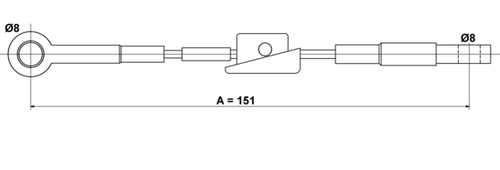 Image du produit pour Tirette à câble, frein de stationnement