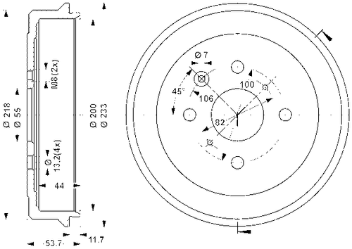 Image du produit pour Tambour de frein