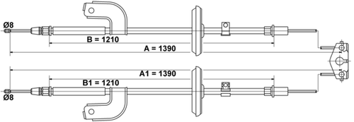 Image du produit pour Tirette à câble, frein de stationnement