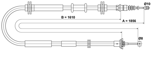 Image du produit pour Tirette à câble, frein de stationnement
