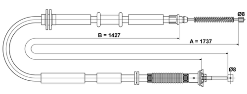 Image du produit pour Tirette à câble, frein de stationnement