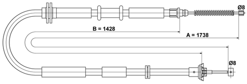 Image du produit pour Tirette à câble, frein de stationnement