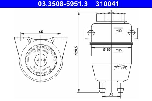 Image du produit pour Vase d'expansion, liquide de frein