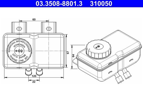 Image du produit pour Vase d'expansion, liquide de frein