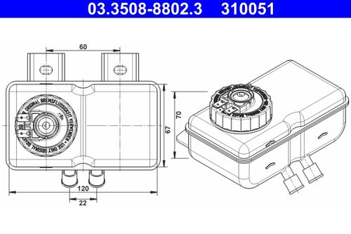 Image du produit pour Vase d'expansion, liquide de frein