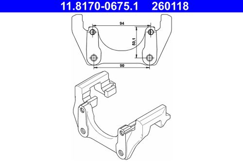 Image du produit pour Support, étrier de frein